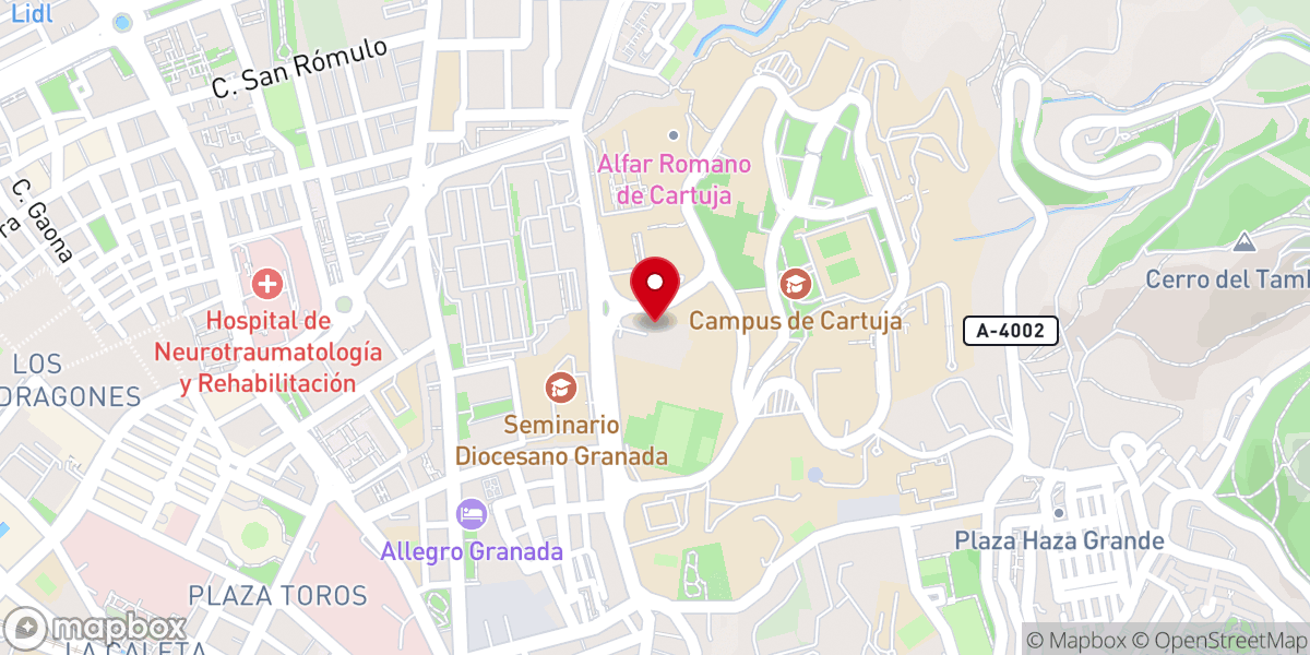 Map showing location of Monasterio de Nuestra Señora de la Asunción "La Cartuja"