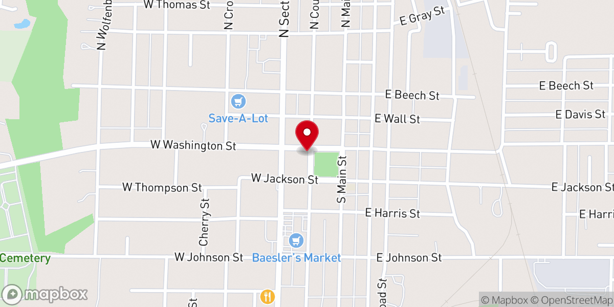 Map showing location of CrossRoads Community Church