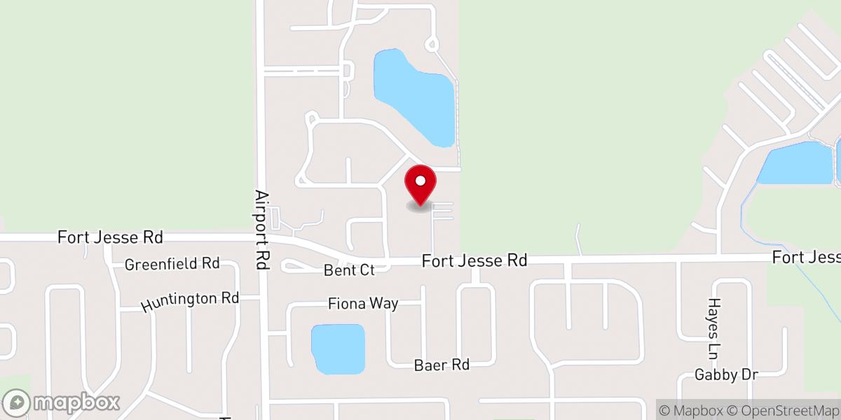 Map showing location of Morningstar United Methodist Church