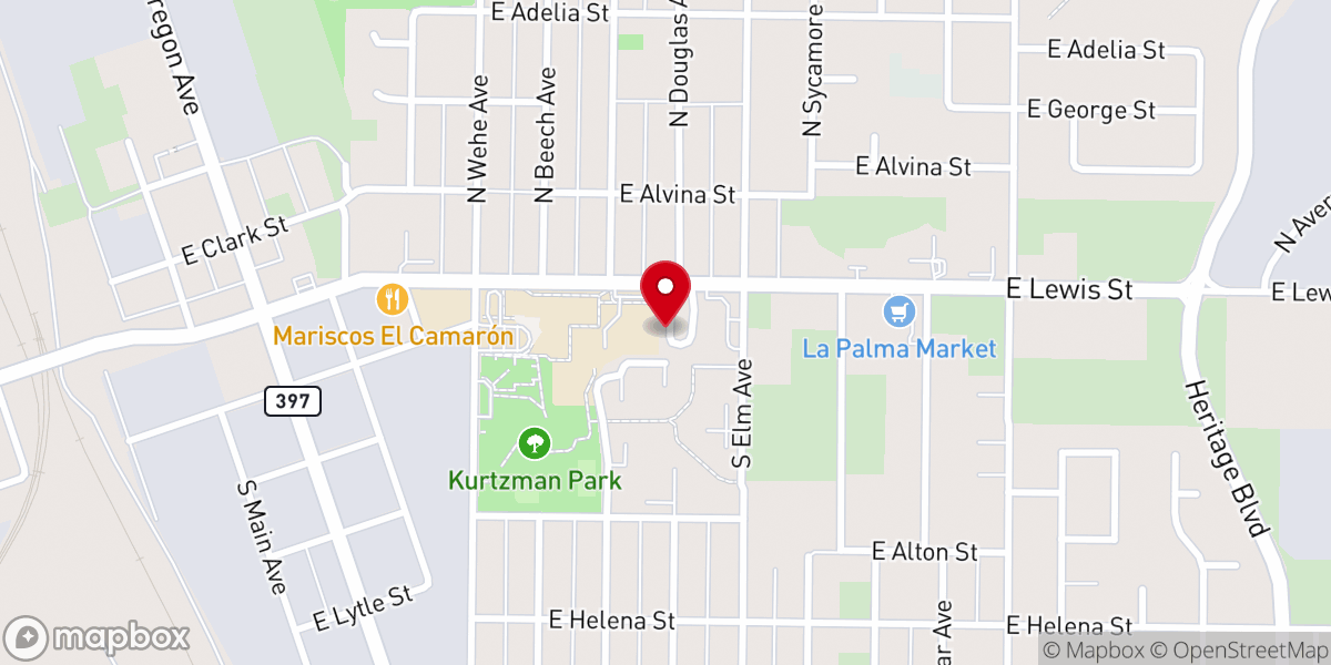 Map showing location of Missionary Church