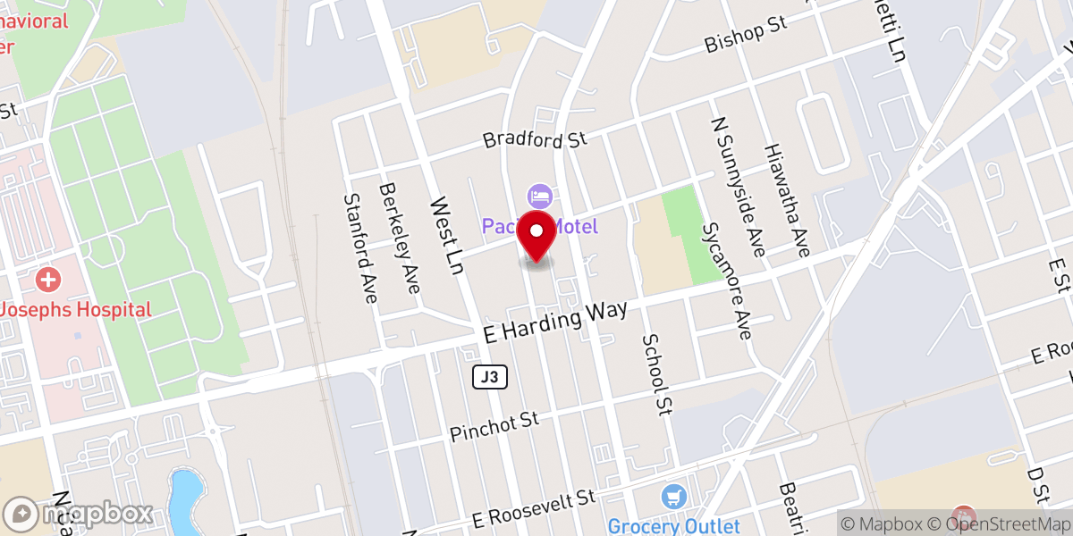 Map showing location of Resurrection Power Ministries
