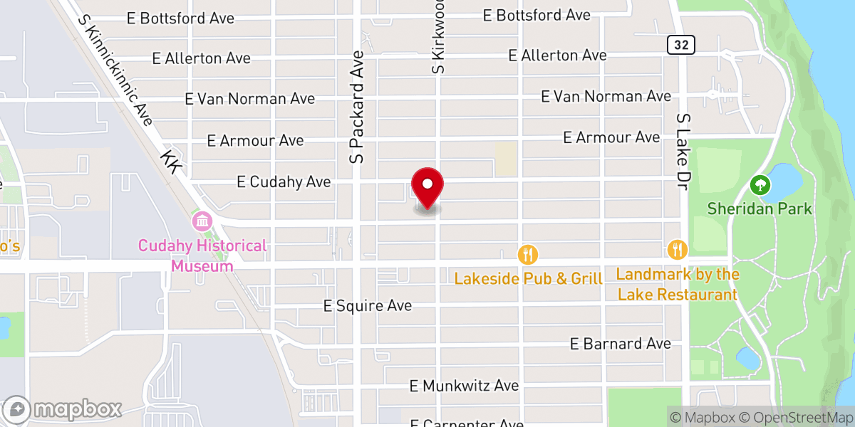 Map showing location of Project Concern of Cudahy / St. Francis