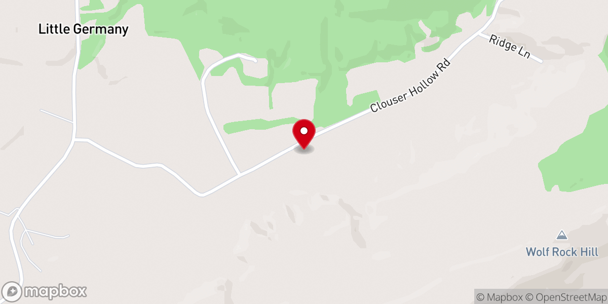 Map showing location of Little Germany Church Of God