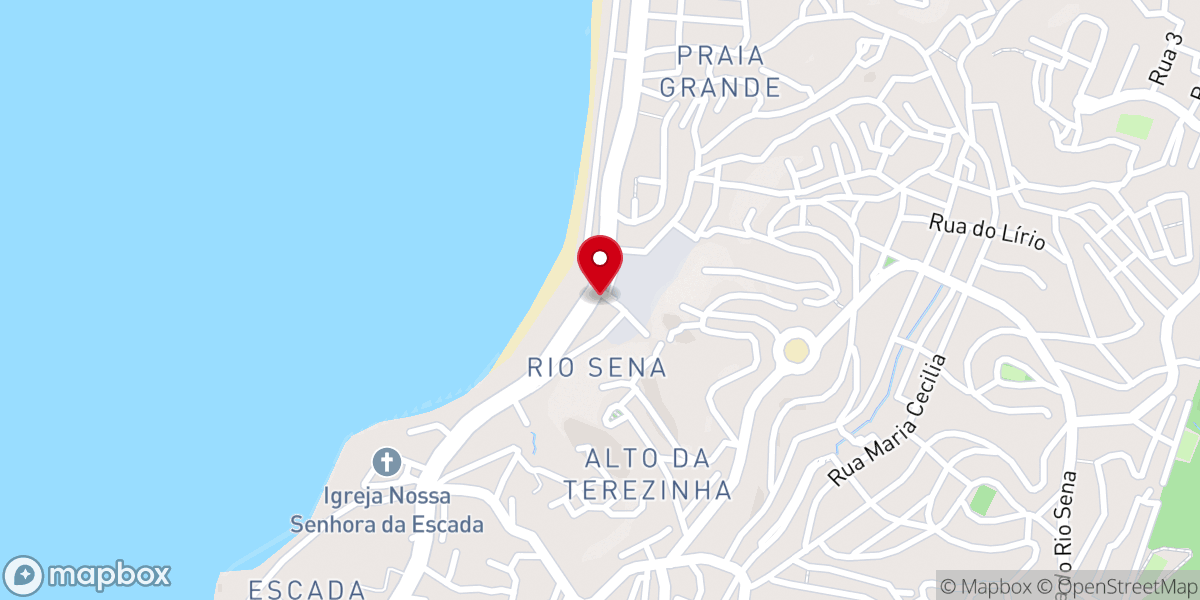 Map showing location of Comunidade Evangélica de Salvador