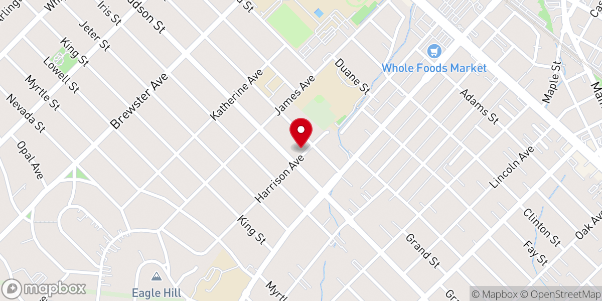 Map showing location of Bridge City Church