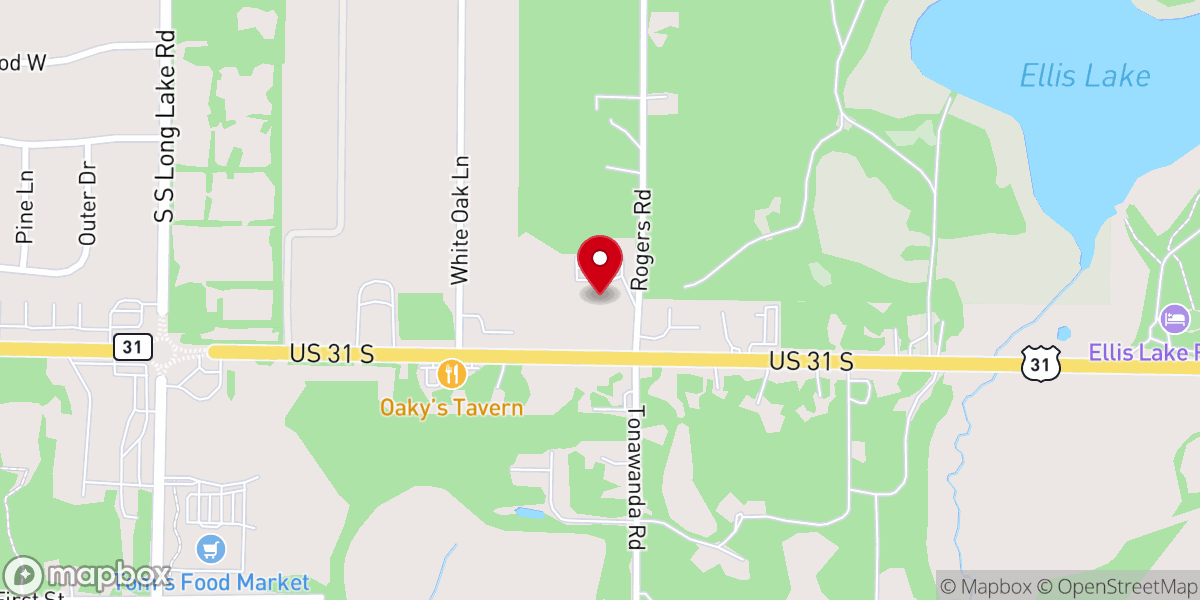 Map showing location of Redeemer Lutheran Church