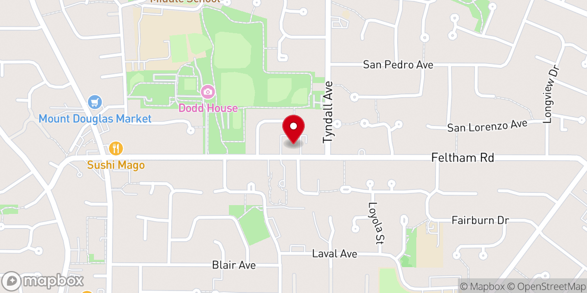 Map showing location of Lambrick Park Church