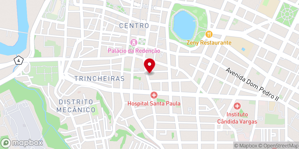 Map showing location of Paz Church João Pessoa