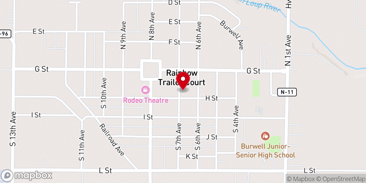 Map showing location of United Church of Christ