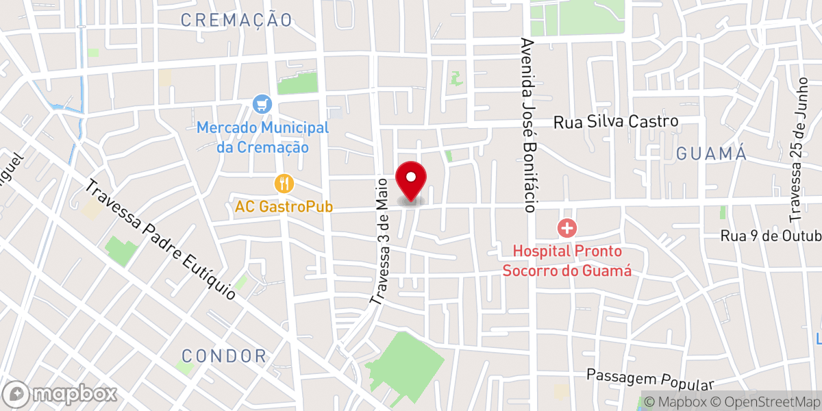 Map showing location of Igreja Pentecostal Evangélica Santo dos Santos