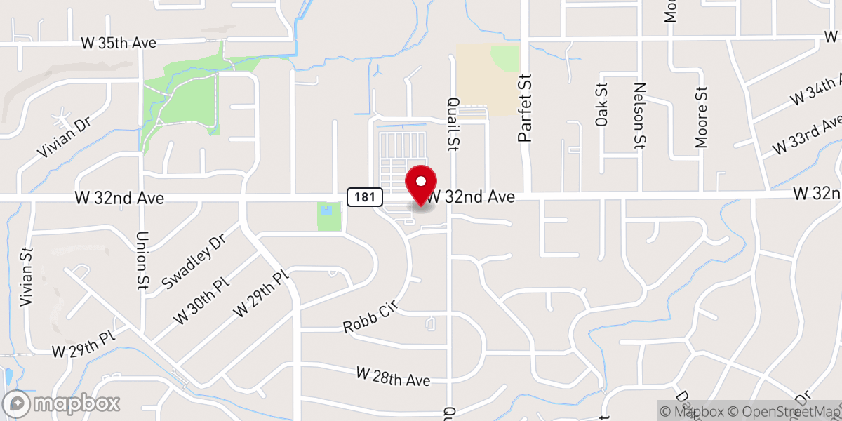 Map showing location of Applewood Baptist Church