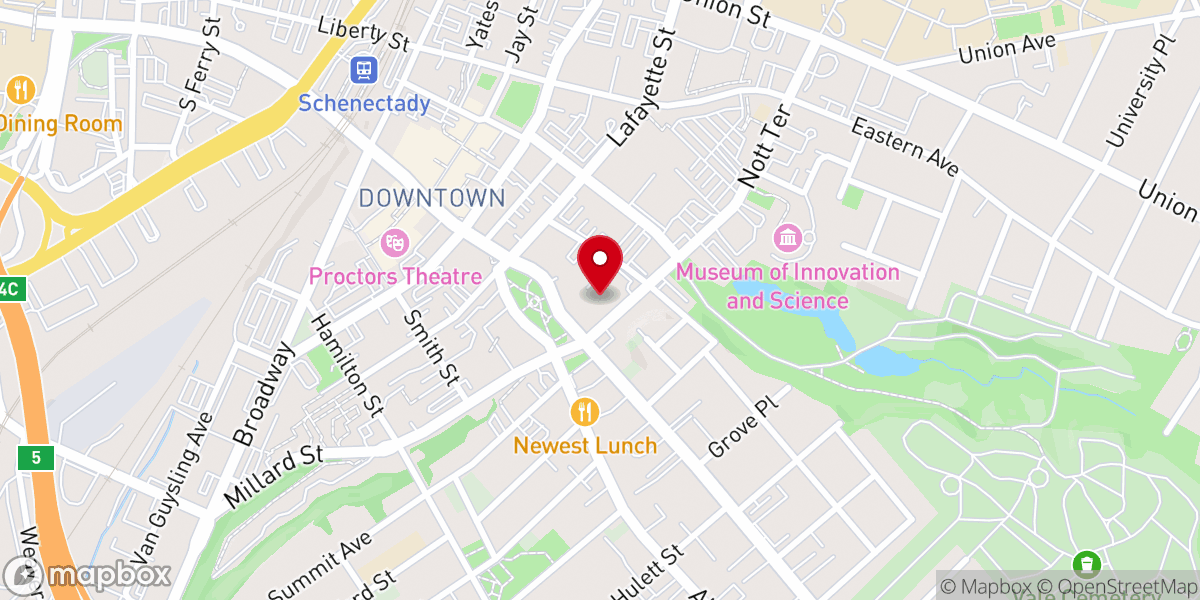 Map showing location of Emmanuel Friedens Church