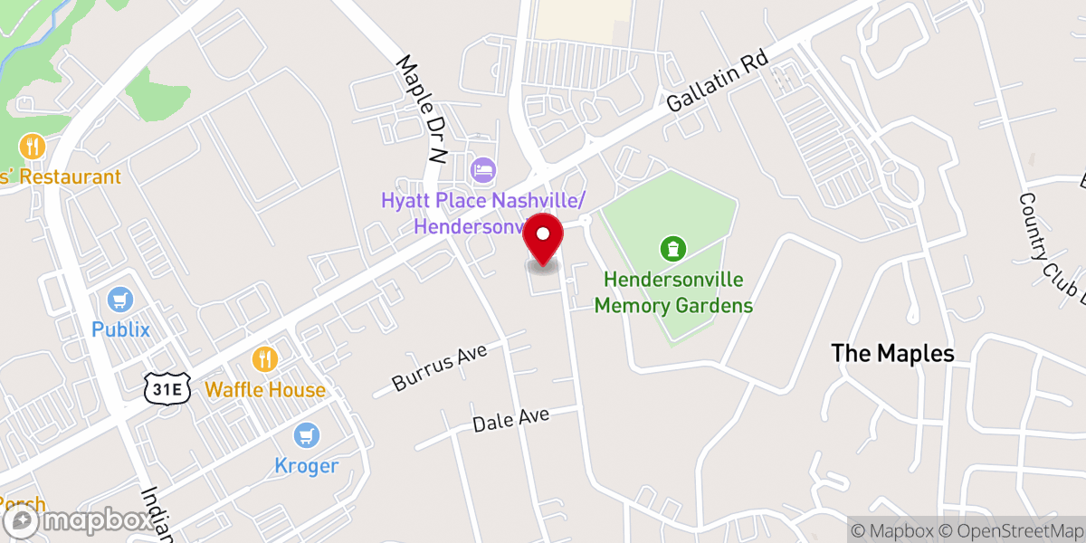 Map showing location of Christ Methodist Church