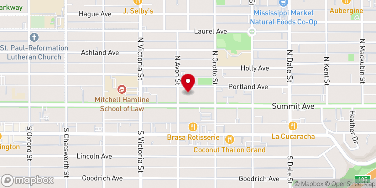 Map showing location of The House of Hope Presbyterian Church