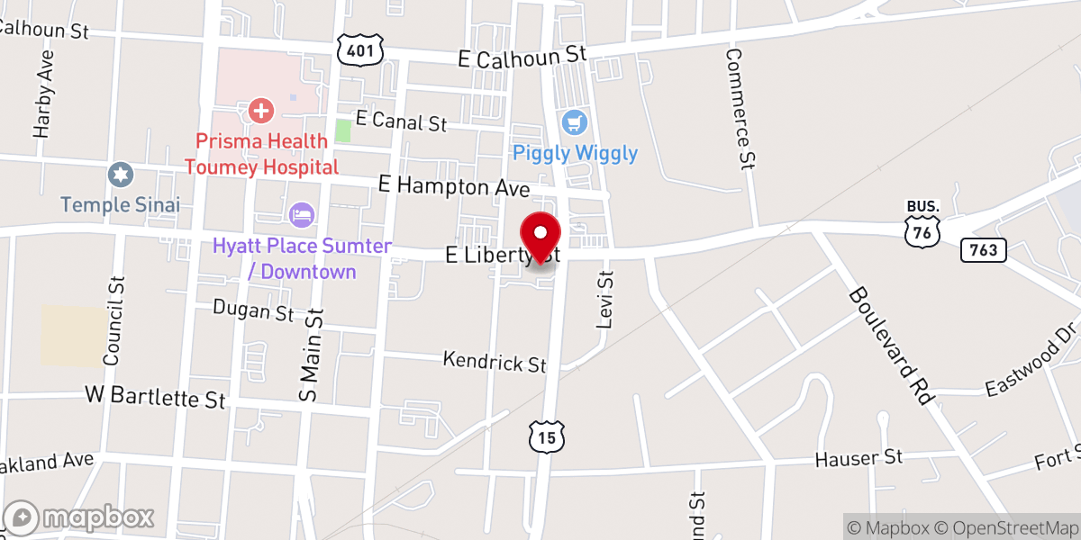 Map showing location of St Anne Catholic Church