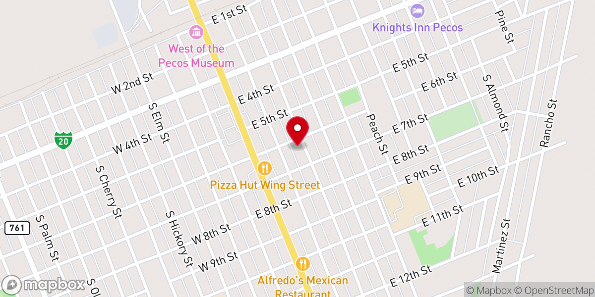 Map showing location of Fuente De Vida Casa De Pan