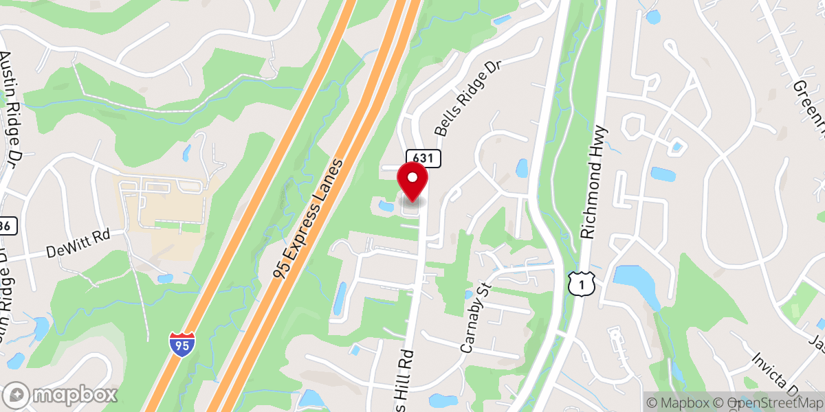 Map showing location of Calvary Southern Methodist Church