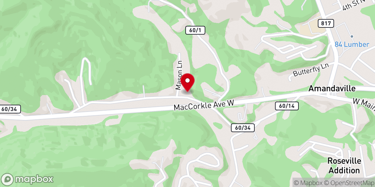 Map showing location of West Albans Church of God