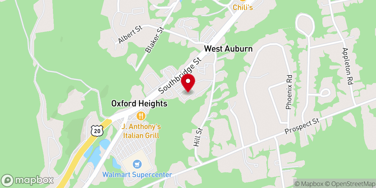 Map showing location of Cornerstone Bible Baptist Church