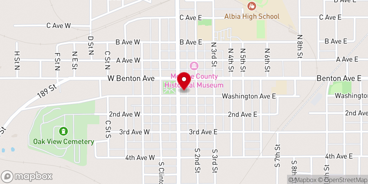 Map showing location of Free Grace United Church