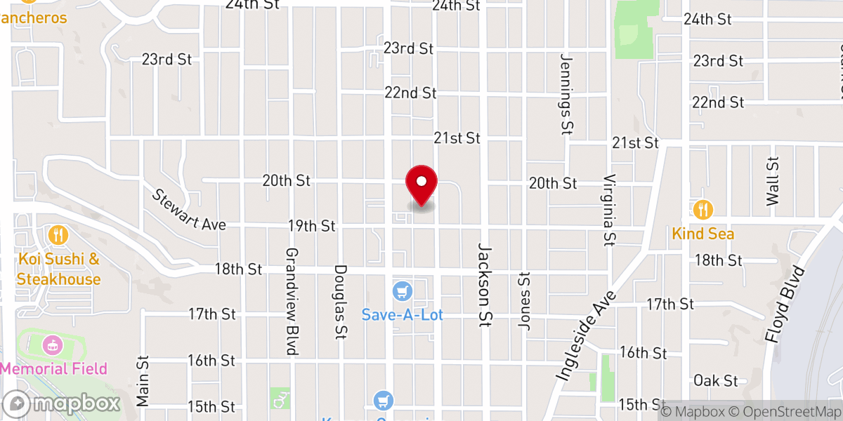 Map showing location of First United Methodist Church