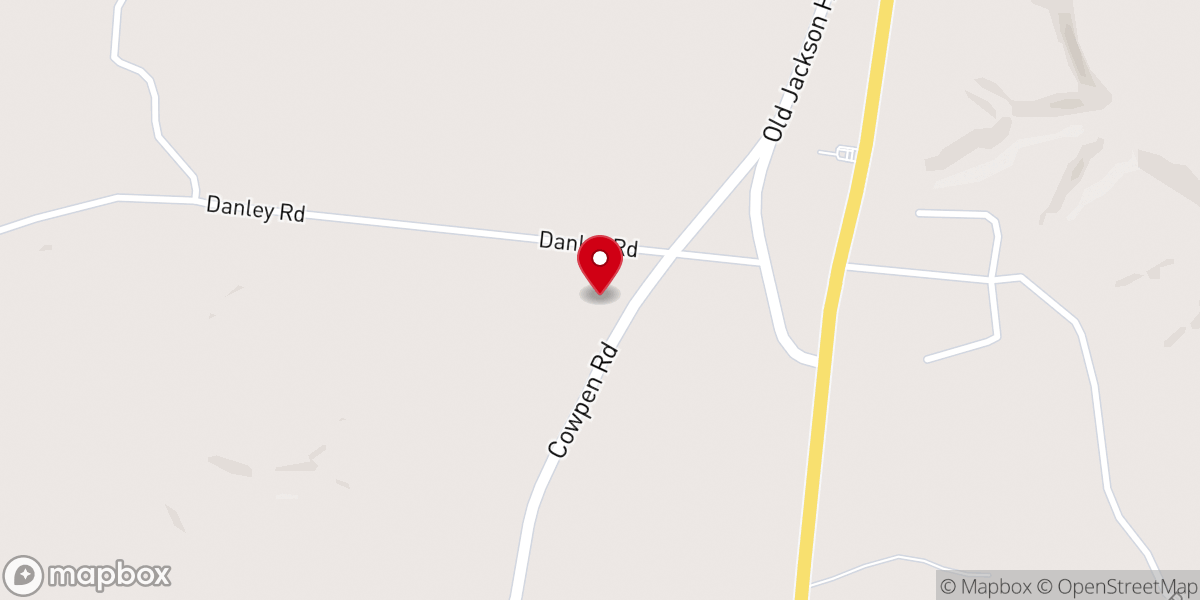 Map showing location of Southside Church of Christ