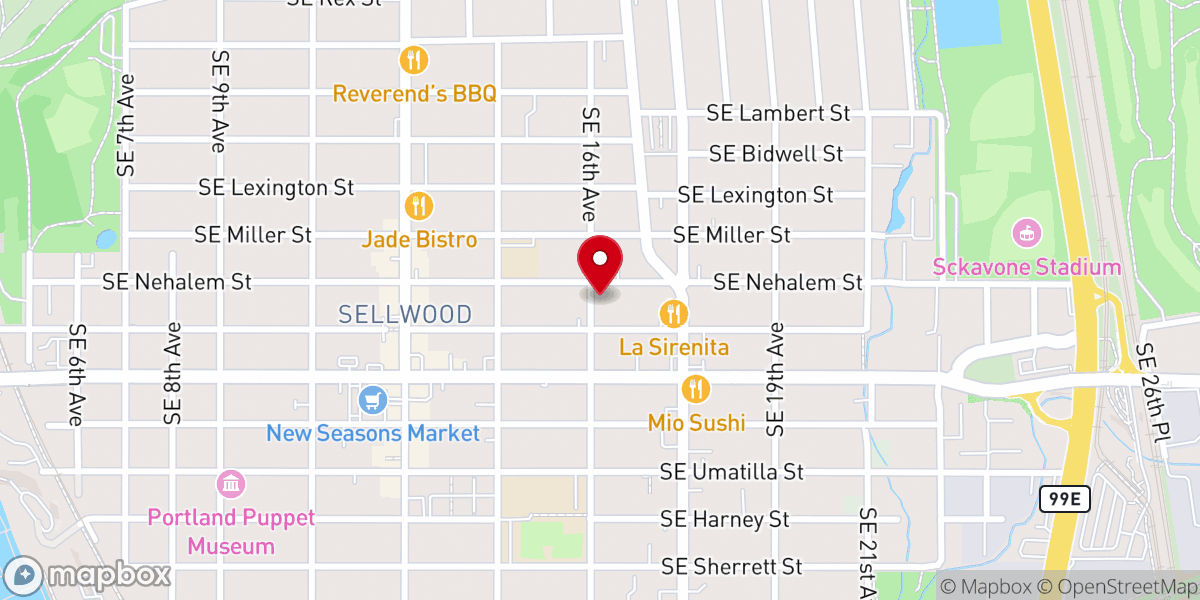 Map showing location of Ukrainian Orthodox Church