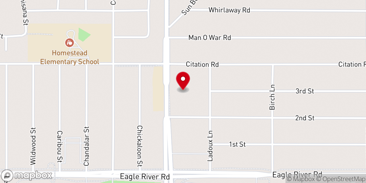 Map showing location of Riverside Community Church