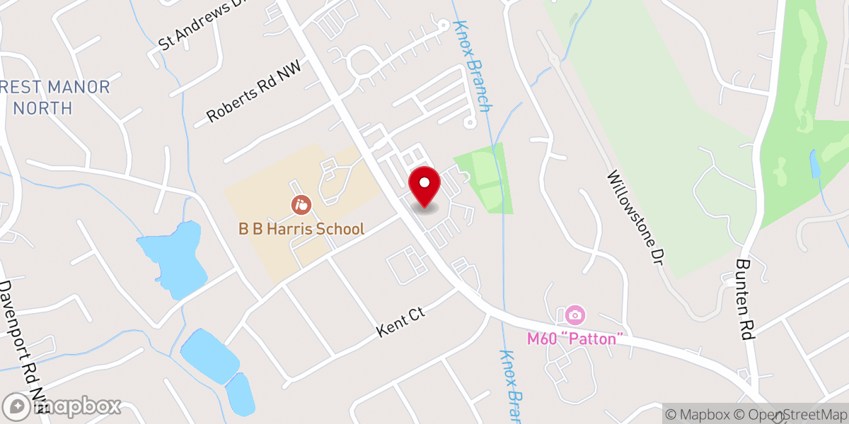 Map showing location of First Baptist church Duluth Georgia Preschool