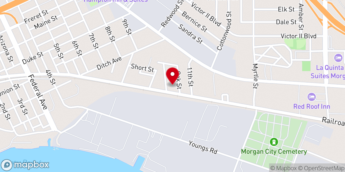 Map showing location of Church of Christ