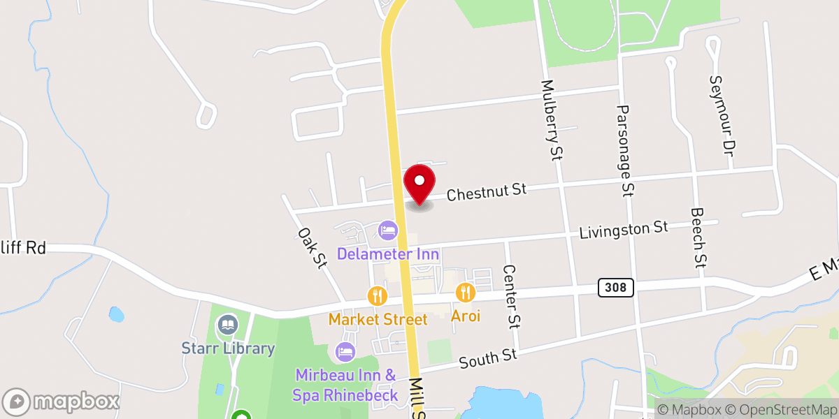 Map showing location of Jayne Brooks Memorial Food Pantry - Food Distribution Center