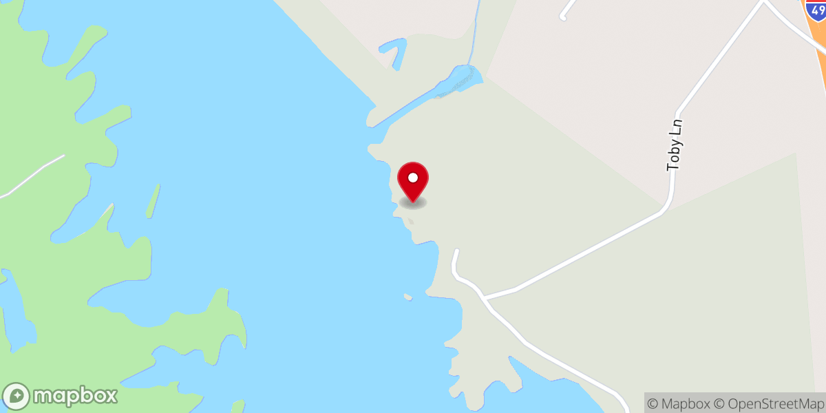 Map showing location of Toby Lane Center