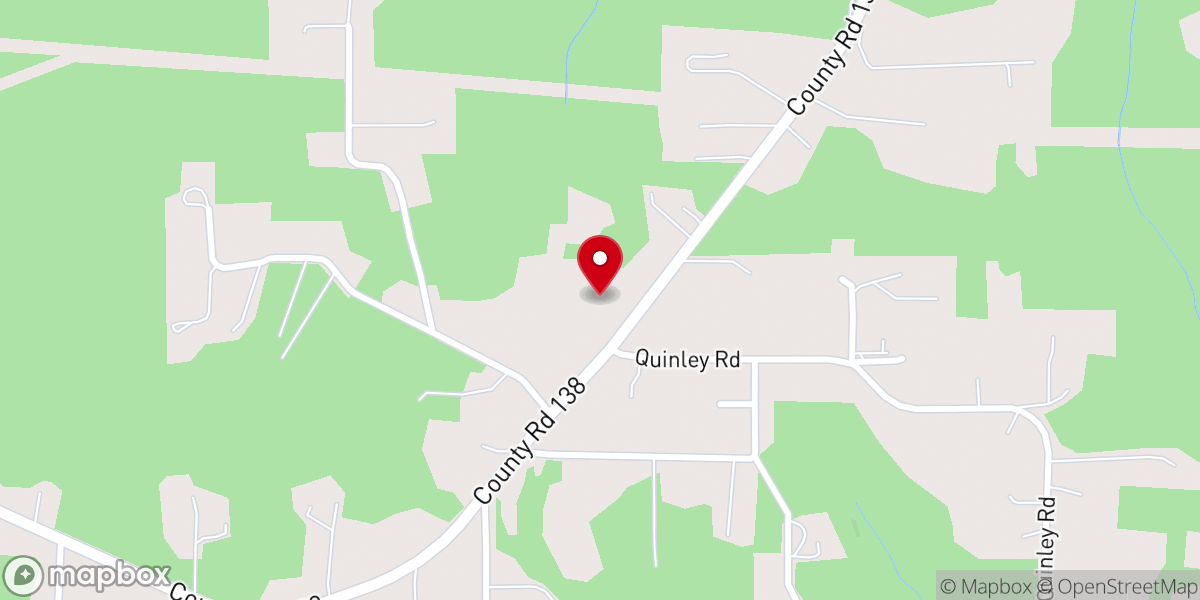 Map showing location of Crossroads Church