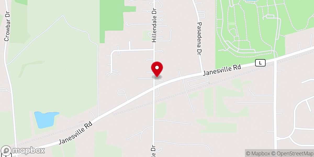 Map showing location of Muskego Apostolic Tabernacle