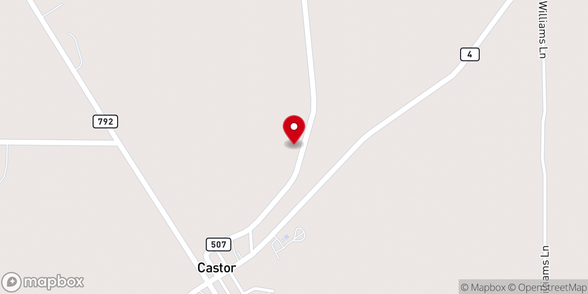 Map showing location of First Baptist Church Parsonage