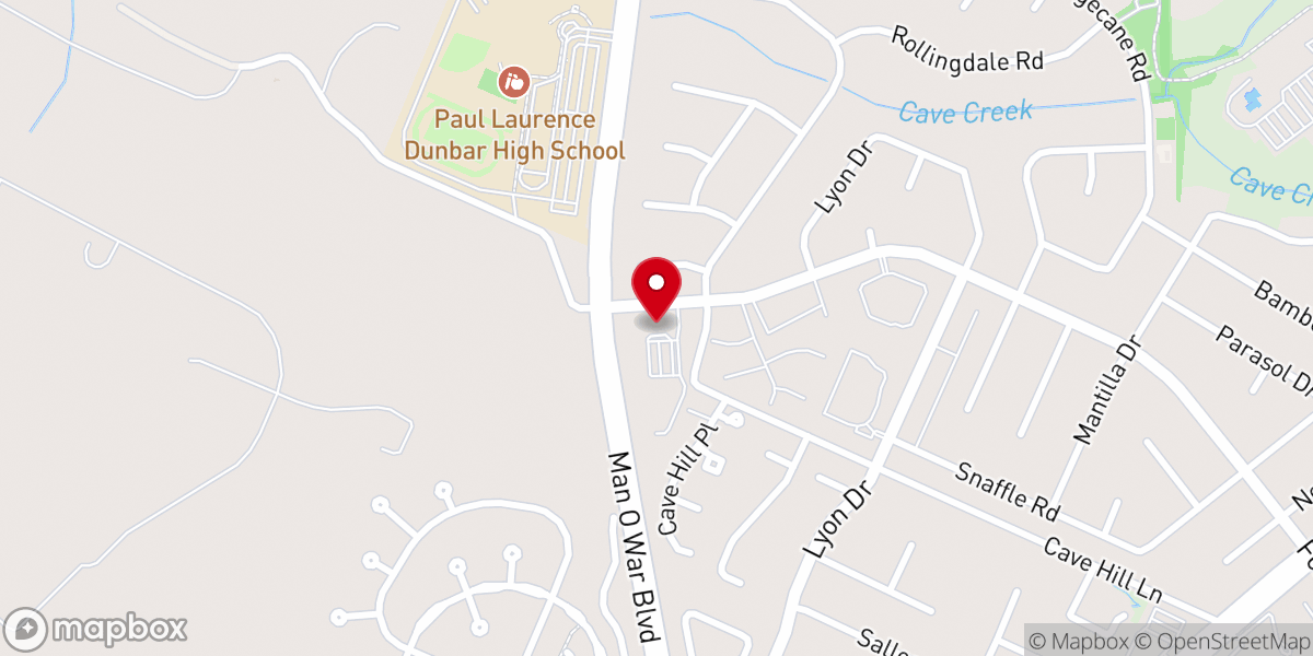 Map showing location of Palomar Baptist Church