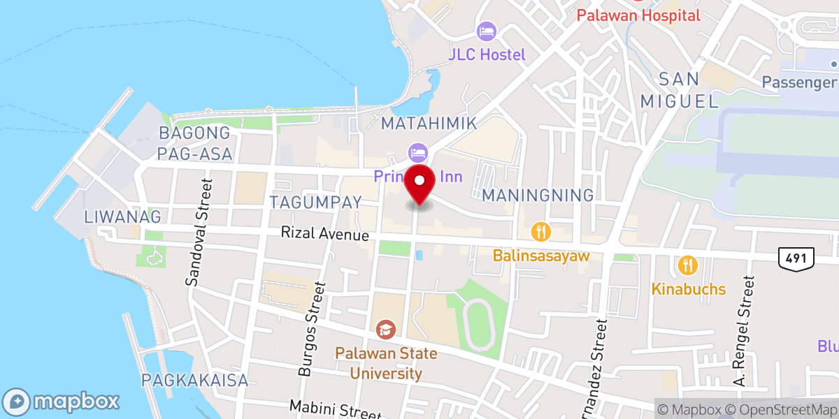 Map showing location of Cornerstone Community Church Main Office