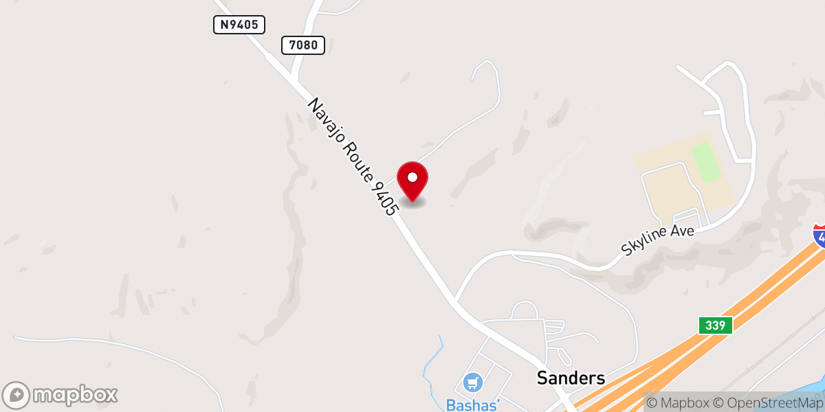 Map showing location of Apache County Justice-Peace