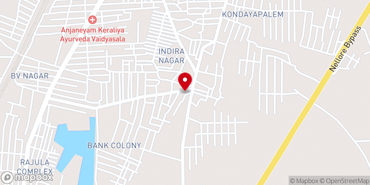 Map showing location of Kondayapalem Telugu Baptist Church