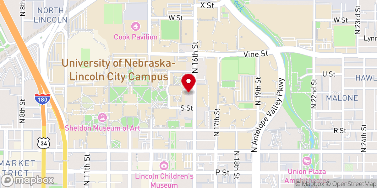 Map showing location of The Lutheran Center