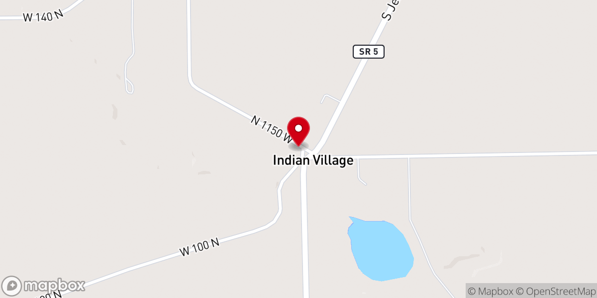 Map showing location of Indian Village United Methodist Church