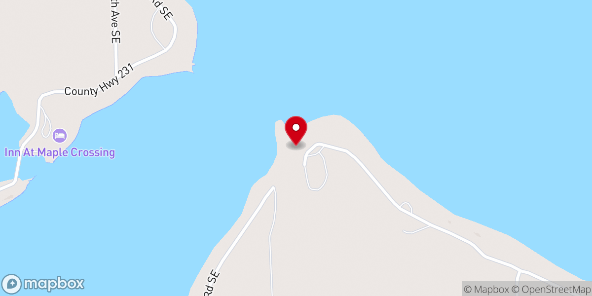 Map showing location of Trinity Point