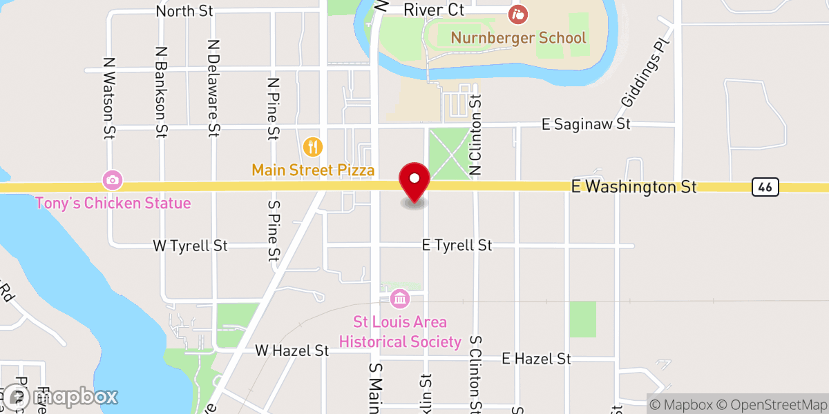Map showing location of First United Methodist Church