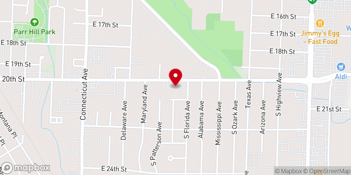 Map showing location of Faith Baptist Church