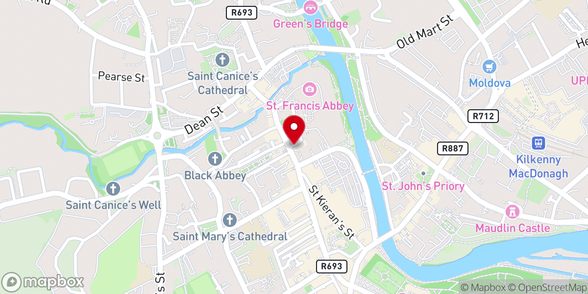 Map showing location of Smithwick's Experience