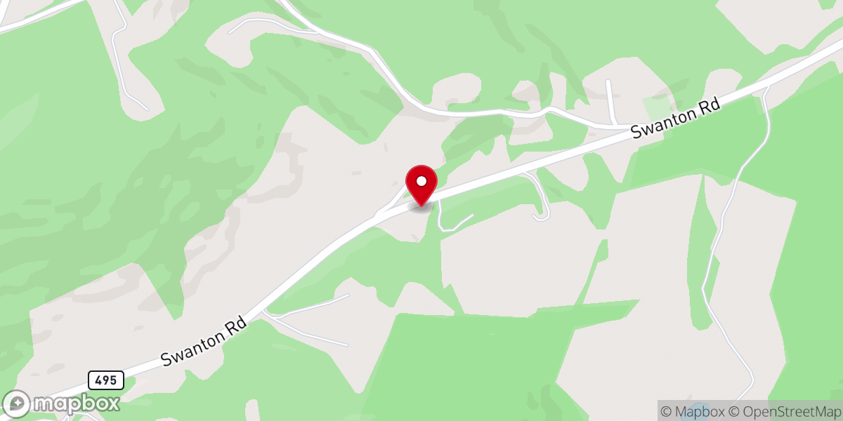 Map showing location of Panter Church