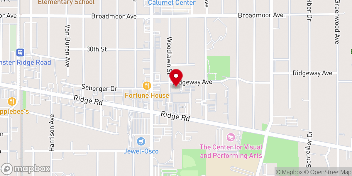 Map showing location of Mercy Hill Church