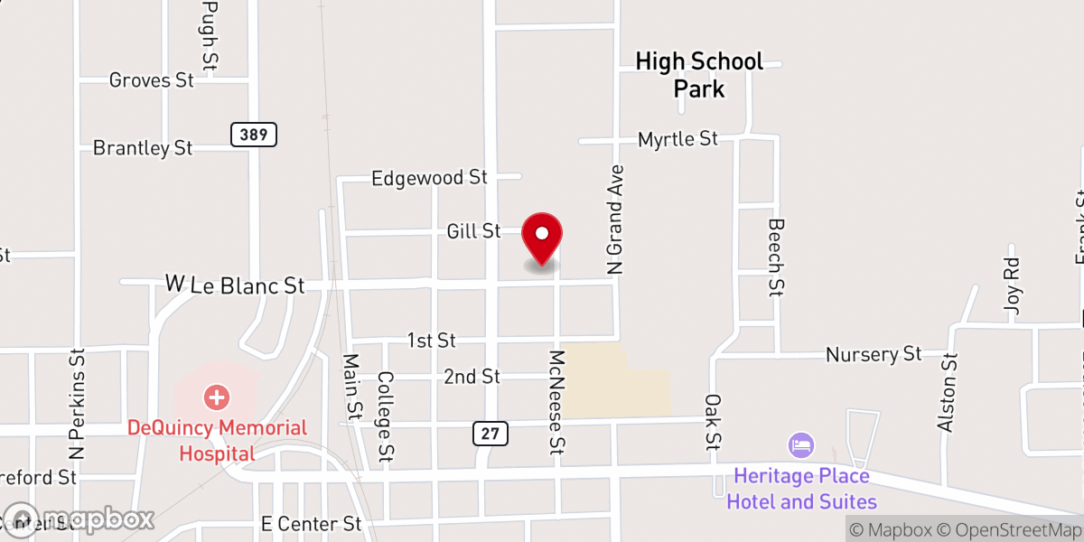 Map showing location of Temple Baptist Church