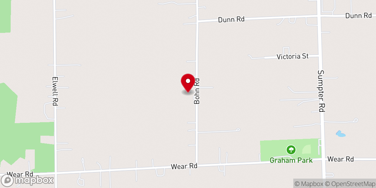 Map showing location of First Missionary Baptist Church