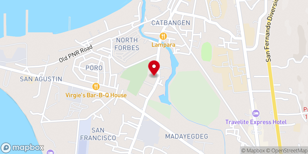 Map showing location of Lighthouse Baptist Church